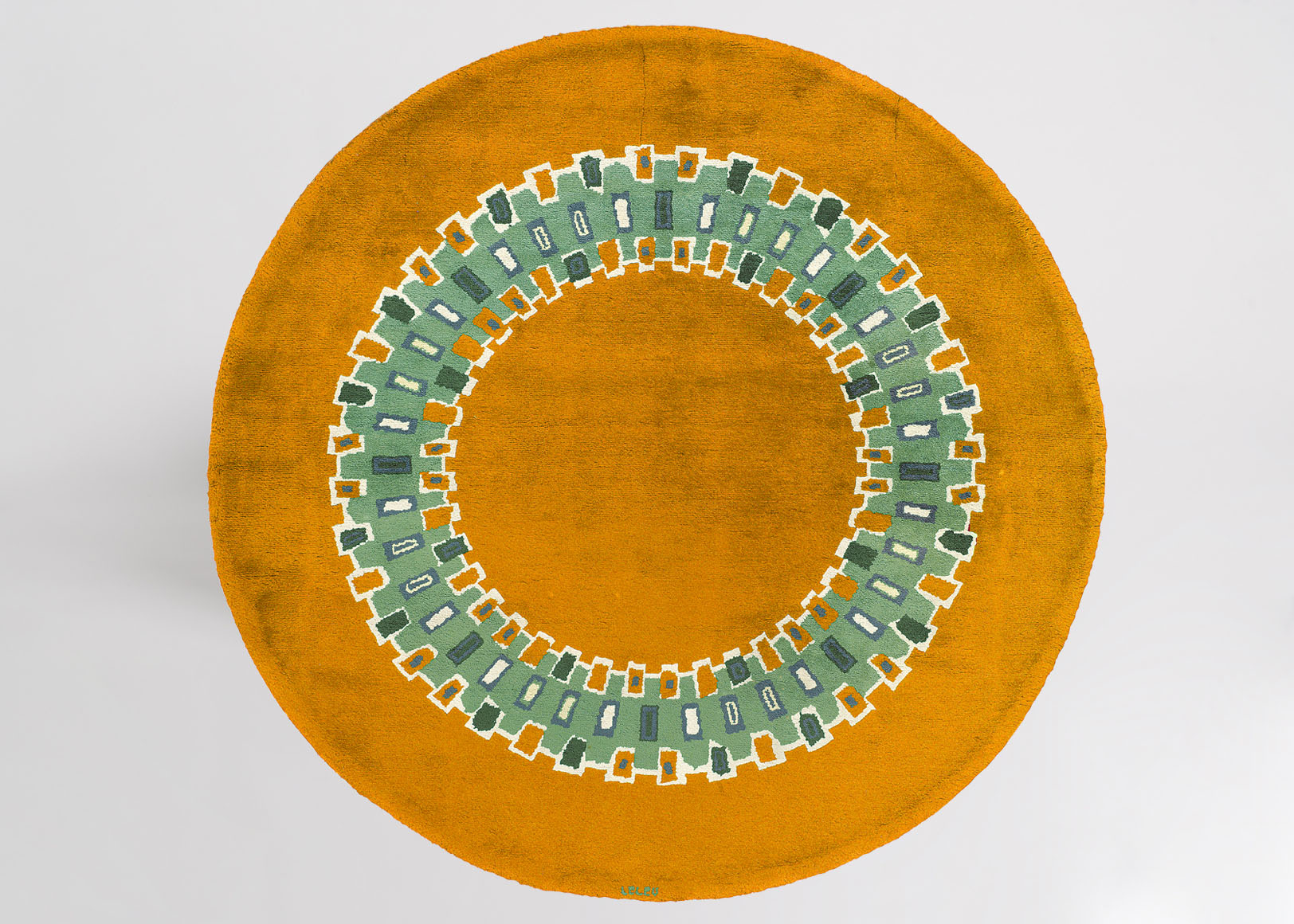 maison leleu rug mosaique yellow flashback jpg